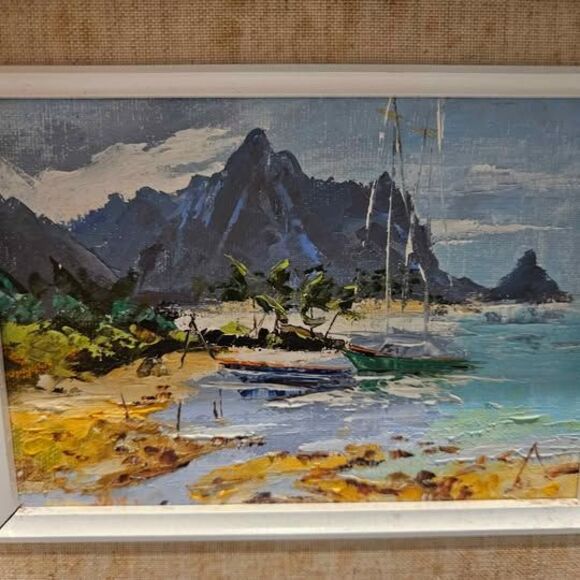 Signed Framed and Matted Viki Snyder Oil Painting 9" x 11" - Picture 2 of 6